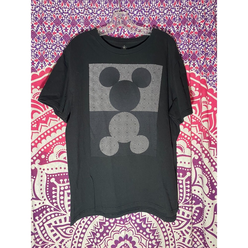Disney Mickey Mouse Shirt XL Black White